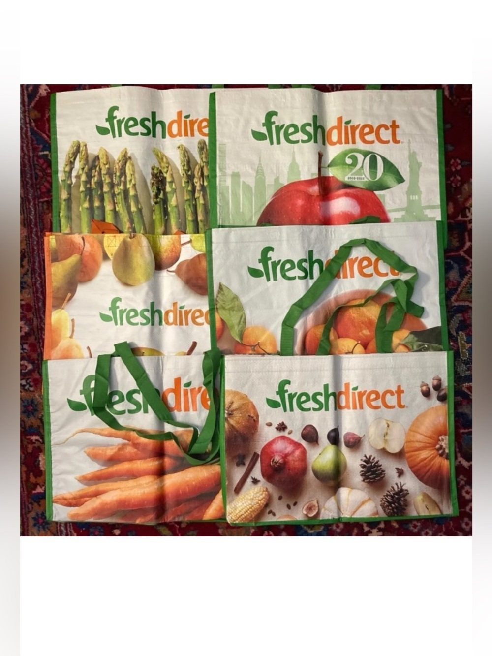 FreshDirect Reusable Bags - 6ct Set